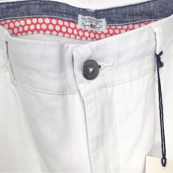 U.S. Polo Assoc. White Bermuda Shorts NEW - Picture 4 of 16